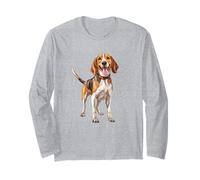 Beagle Dog Lover Design - Ritratto di Cane Compagno Maglia a Manica