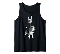 Beagle Dog Lover Emo, Stile retrò Vintage, Stile Gotico, Alt Metal Canotta