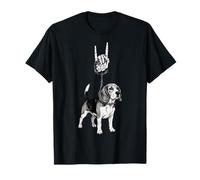 Beagle Dog Lover Emo, Stile retrò Vintage, Stile Gotico, Alt Metal Maglietta