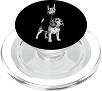 Beagle Dog Lover Emo, stile retrò vintage, stile gotico, alt metal PopSockets PopGrip per MagSafe
