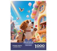 Beagle Dogs 1000 Pieces Art Puzzle Creative Cute Pets Puzzle for Adults for Adults from 14 Years Gift Jigsaw Games 70x50cm/1000pcs
