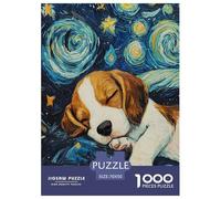Beagle Dogs 1000 Pieces Art Puzzle Fun Cute Animal Puzzle for Adults for Adults from 14 Years Gift Jigsaw Games 70x50cm/1000pcs