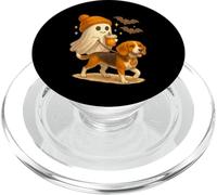 Beagle Halloween Ghost Walking Beagle Dog PopSockets PopGrip per MagSafe