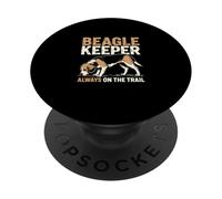 Beagle Keeper Always On The Trail - Amante dei cani PopSockets PopGrip Adesivo