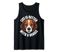 Beagle Lover Life is Better with a Beagle Puppy Dog Canotta