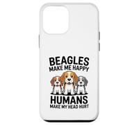 Beagle mi rende felice che gli umani mi fanno male la testa Custodia per iPhone 12 mini