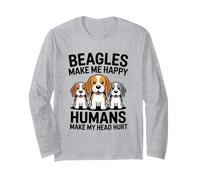 Beagle Mi Rende Felice Che Gli Umani Mi Fanno Male la Testa Maglia a Manica