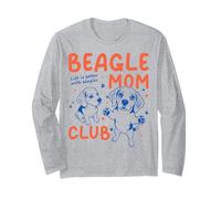 Beagle Mom Club La Vita è Migliore con Beagle Dog Maglia a Manica