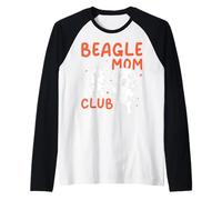 Beagle Mom Club La Vita è Migliore con Beagle Dog Maglia con Maniche Raglan