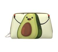 Beagle Patterns Makeup Bag,Sacchetto cosmetico in pelle portatile,Borsa da viaggio organizer impermeabile per articoli da toeletta, Avocado corda salto, Taglia unica