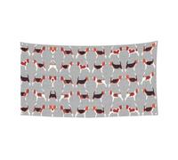 Beagle Patterns Printing Holloween Festive Banner Decorations, cartello per celebrazioni, facile da appendere con corde, 1 confezione