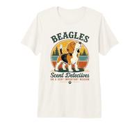 Beagle Profumo Detective su Un Molto Importante Missione Design Maglietta Premium