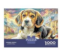 Beagle Puzzle 1000 Pezzi Cartone Spesso Per Adolescenti 12-18, Puzzle Allenamento Mentale, Divertimento Vacanza, Regalo Anniversario Per Adolescenti 38x26cm/1000pcs