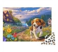 Beagle Puzzle 1000 Pezzi - Design Rilassante E Dettaglio Artistico, Poster E Box Regalo - 70x50cm/1000pcs