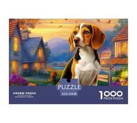 Beagle Puzzle in Stile Museo - 1000 Pezzi Di Fascino Con Splendide Illustrazioni Artistiche Da Collezione - Il Regalo Perfetto Per Un Pubblico 14+ 52x38cm/1000pcs