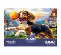Beagle Puzzle in Stile Museo - 1000 Pezzi Di Fascino Con Splendide Illustrazioni Artistiche Da Collezione - Il Regalo Perfetto Per Un Pubblico 14+ 70x50cm/1000pcs