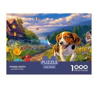 Beagle Puzzle Intrattenimento Da 1000 Pezzi Con Magnifiche Opere D'Arte - Fonte Di Divertimento E Regalo Intelligente Per Adulti Dai 14 Anni 70x50cm/1000pcs