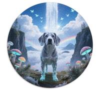 Beagle, Rompicapo Circolare Da 1000 Pezzi Con Pet Dog, Pensato Per Chi Ama Le Sfide Visive Complesse 1000pcs (67.5x67.5cm)