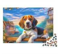 Beagle Set Puzzle Premium Da 1000 Pezzi, Pet Dog, Impossibile, Difficile, Stimolante, Stress, Allenamento Mentale, Giochi Da Tavolo, Intrattenimento 70x50cm/1000pcs