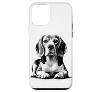 Beagle super dolce come ritratto in posa sdraiata Custodia per iPhone 12 mini