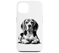 Beagle super dolce come ritratto in posa sdraiata Custodia per iPhone 13
