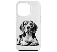 Beagle super dolce come ritratto in posa sdraiata Custodia per iPhone 13 Pro