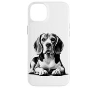 Beagle super dolce come ritratto in posa sdraiata Custodia per iPhone 14 Plus