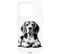 Beagle super dolce come ritratto in posa sdraiata Custodia per iPhone 15 Pro