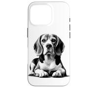 Beagle super dolce come ritratto in posa sdraiata Custodia per iPhone 16 Pro