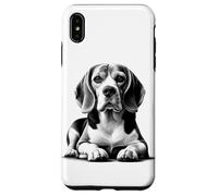 Beagle super dolce come ritratto in posa sdraiata Custodia per iPhone XS Max