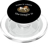 Beagle T-Shirt - Home Is Where The Beagle Is Beautiful Dog PopSockets PopGrip per MagSafe