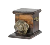 Beagle - un'urna per le ceneri del cane con una statuetta, un'elegante urna per