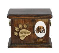 Beagle urna di legno con cane Art-Dog