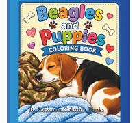 Beagles and Puppies Coloring Book