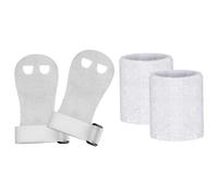 BEAHING 2 Paia Polsini da Ginnastica per Bambini, Manopole da Ginnastica Traspiranti Traspiranti per Protezione del Palmo e Supporto per Il Polso, Accessori per Allenamento ed Esercizio, L, Manopole