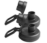 BEAHING 2 Pezzi di Ricambio per Coperchio per Bottiglia d'Acqua a Prova di perdite con Manico, beccuccio Liscio Lucido, Tappo di Ricambio in plastica Senza BPA, Nero