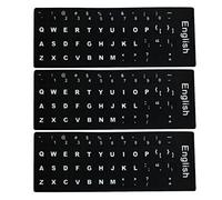 BEAHING Adesivo da Tastiera sostitutivo, Adesivi Tastiera Sostituzione Inglese Non Trasparente per Laptop Desktop 3pcs