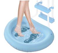 BEAHING Basso di Piscina Gonfiabile, Piscina 34.7x25.6 Basino di Lavaggio anticomico Portatile Gonfiabile per la Scala della Spazzo della casa Spa Piedi puliti sopra Gli Accessori del Terreno