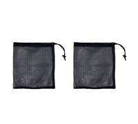 BEAHING Borsa a rete con coulisse in nylon con chiusura a cordoncino per palline da golf, 2 pezzi, borsa con coulisse in rete di nylon
