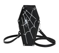 BEAHING Borsa gotica, borsa di Halloween per donne Bara impermeabile in pelle PUI GOTICA PER HALLOWEEN COSPLAY