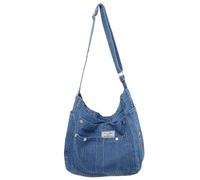 BEAHING Borsa in denim da donna, borsa a tracolla casual a tracolla multitasche di capacità