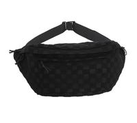 BEAHING Borsa laterale, busta a scacchi multipocchi a scacchiera imbracatura da 20x3x9 pollici Crossbody con chiusura con cerniera cinghia regolabile per lo shopping, viaggi, black