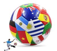 BEAHING Dimensione 5 pallone da calcio, pallone da calcio nazionale da 8, 5 pollici, per giovani in PVC impermeabile per le prove di allenamento per le partite di campionato
