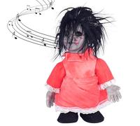 BEAHING Dolle horror, Halloween Bambola spaventosa 13.39x7.48 pollici a batteria vocale bambole inquieta
