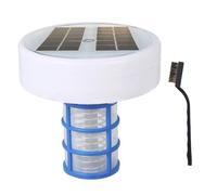 BEAHING Lo ionizzatore Solare per Piscina Riduce Il Cloro e Lo ionizzatore di Rame con Luce RGB - Alghe ad Alta efficienza per la Pulizia di Piscine Fuori Terra con Acqua limpida