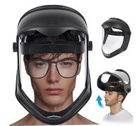 BEAHING Maschera per lo scudo facciale, scudo viso anticarbull maschera antocoganna protettiva protettiva completa resistente alla temperatura traspirante del PC traspirante, pieno