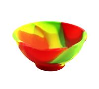 BEAHING Mini ciotole in silicone, vassoi per snack modello torta multicolore da 50 ml, ciotole per condimenti