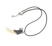 BEAHING Necklace a Pendente da Cravatta a Ciondolo di, Collana di, Gioiello Lucido Modello Dente per Donne Uomini e Bambini, Collana di