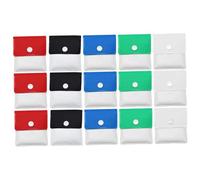 BEAHING Posacenere Tascabile da 15 Pezzi, Posacenere Portatile Compatto Resistente al Fuoco in PVC Odore Colori Assortiti, Portatile per Viaggi all'Aperto in Campeggio