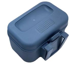 BEAHING Scatola per Vermi, Scatola per Esche Vive da Pesca in plastica Fori Traspiranti Secchio per Esche con Coperchio a Tenuta stagna Clip su Contenitore per Vermi per Cintura